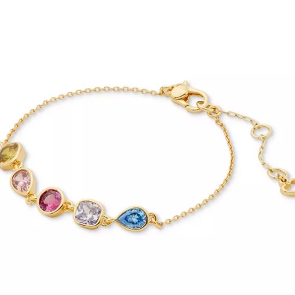 kate spade new york Gold-Tone Bubbly Bezel Bracelet - Picture 1 of 7